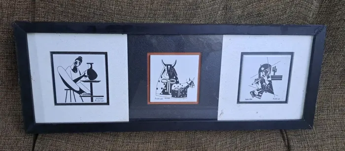 Quadro de Arnaldo Lopes P&B.