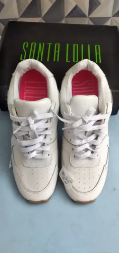 TENIS COURO BRANCO NO 37 SANTA LOLA