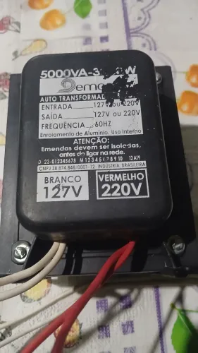 Vendo transformador 5000va pra central de 9 mil e 12mil btus