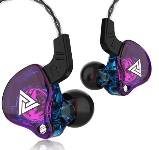 Fone de Ouvido Intra-auricular VIKEFON QKZ AK6 com 6 Drivers Dinâmicos, Microfone estéreo 