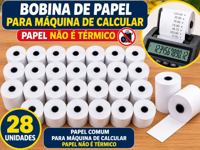 28 bobinas não termicas para calculadora