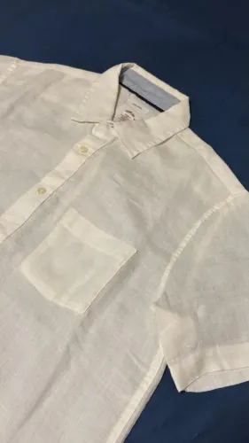 Camisa 100% Linho Branca Tam M (76x58) Importada Nova Nunca Usada em Perfeito Estado