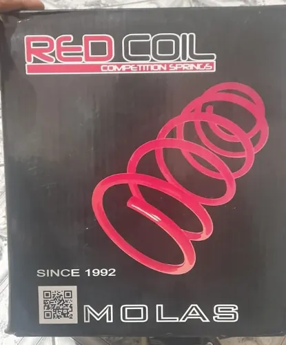 Kit 4 molas esportivas Red Coil - Gol <br>?Kit 4 Molas Esportivas Red Coil - Gol G5 G6 G7 G8 