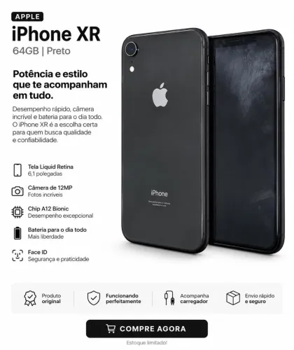 IPHONE XR 64gb 3 RAM