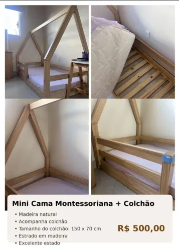 Mini cama montessoriana