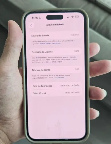 Iphone 15 Plus  - nota+ caixa 92% 