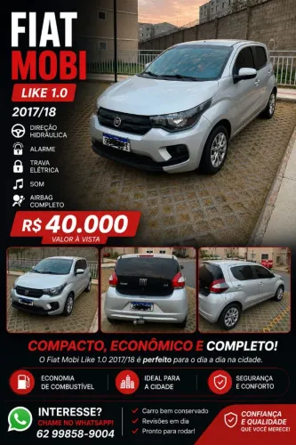 Fiat Mobi Like 1.0 Fire Flex 5P. 2018