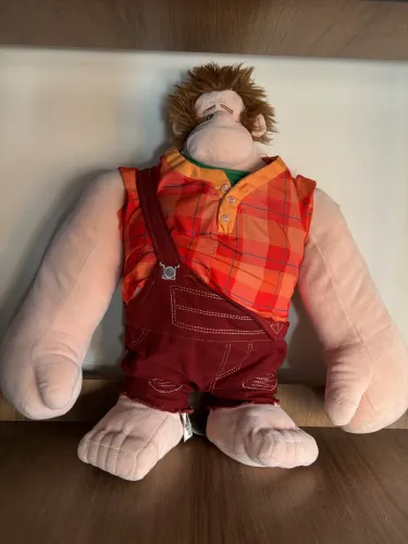 Boneco Ralph 40cm Original Disney Store Detona Ralph Pelúcia Grande