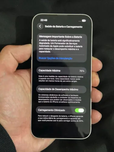 iPhone 13 256gb tela e câmera trocada só pegar e usar zero