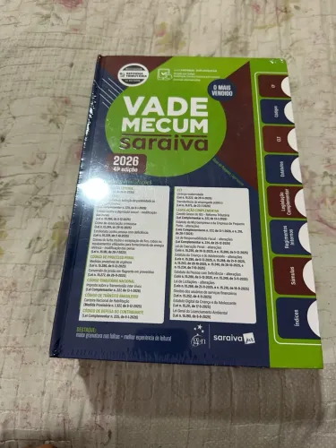 Vade Mecum Saraiva tradicional 41ª edição 2026 capa dura .