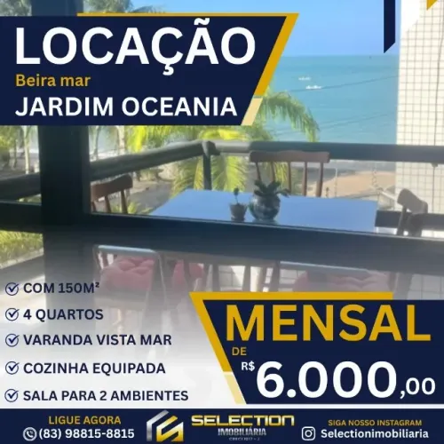 Locação beira mar no Jardim Oceania