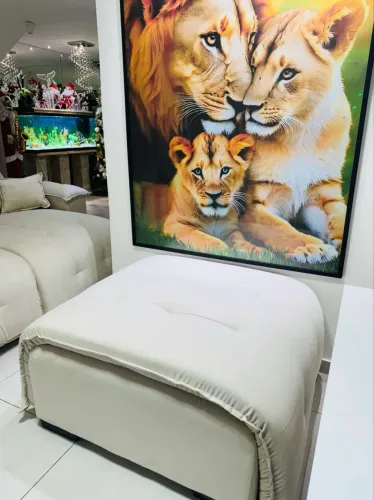Vendo Puf Gigante 1.00 por 1.20 mt . Lindo e super novinho na cor beje claro . R$ 300,00