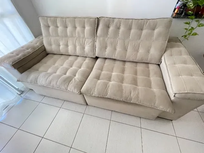 Sofá retrátil reclinável