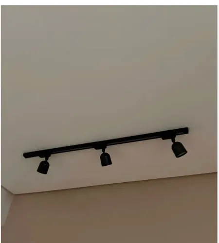 Kit 3 spots com trilho