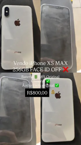 iPhone XS MAX 256 GB sem Face ID 