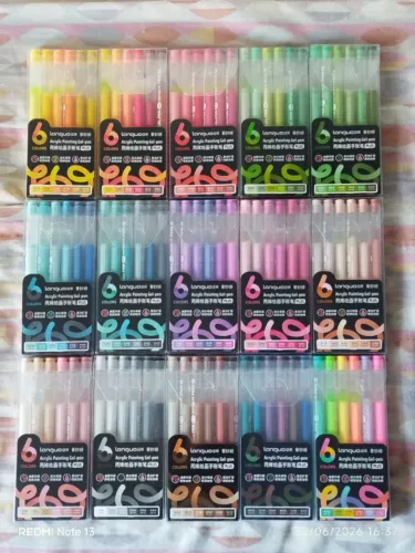 Languo Gel Pens Plus - canetas de gel acrílicas 1.0mm - 90 cores