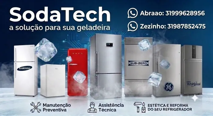 Sodatech conserto e solução em Refrigeração