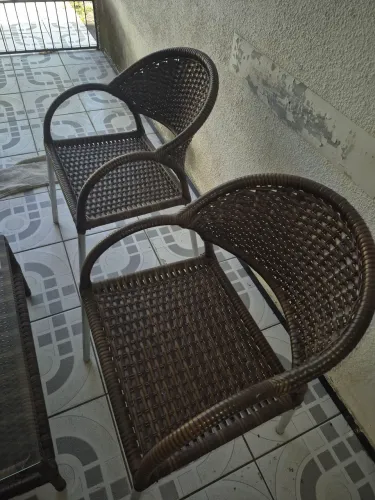 Conjunto de cadeira de varanda 