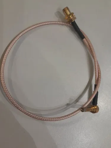 Cabo Pigtail Mmcx 90? para DMA Fêmea (com pino) 10 cm