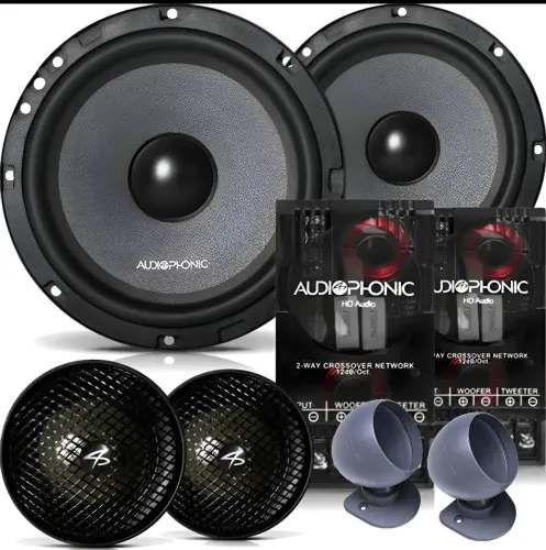 Kit 2 Vias Audiophonic Club Kc 6.3 160w Rms 6.5 Pol