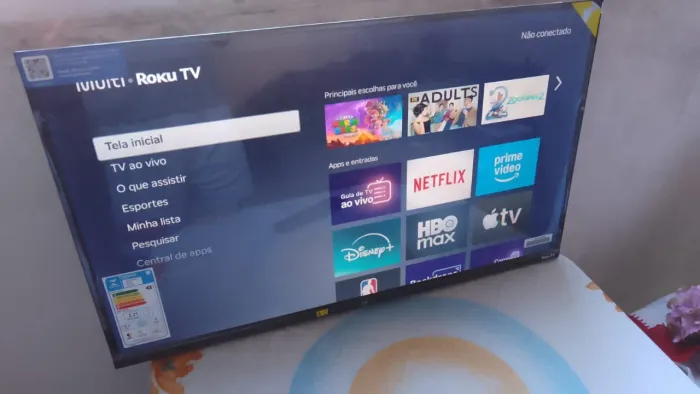 Televisão roku 32 nova nunca usada com nota e garantia