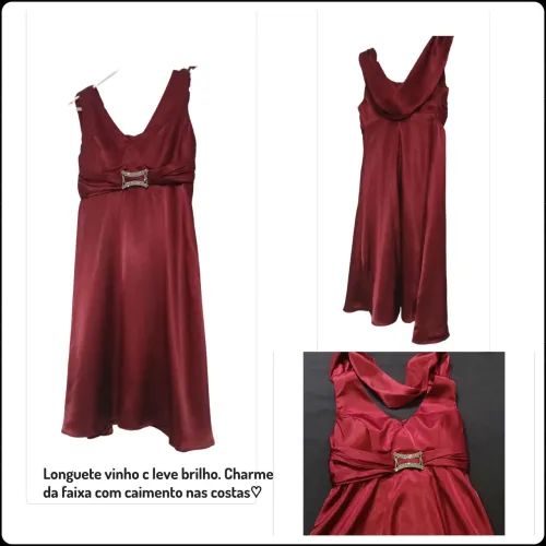 Vestido festa vinho M