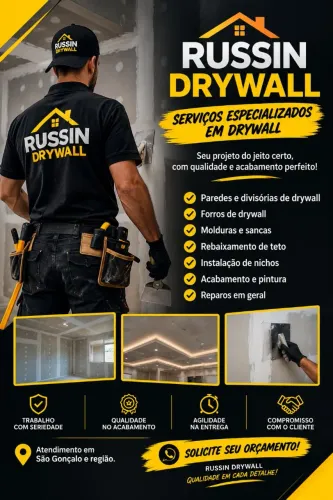 Drywall em São Gonçalo, Niterói, Itaboraí e Maricá