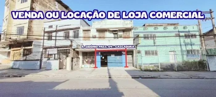 Loja para Locação ou Venda com 120 M2 Bem Localizada em Cascadura - Rio de Janeiro - RJ