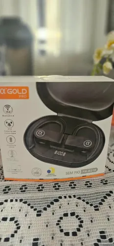 Fones de Ouvido Gold FN-B21B sem fio bluetooth 5.4 redução de ruído IPX5 prova agua