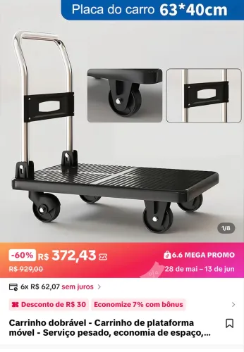 Carrinho carga
