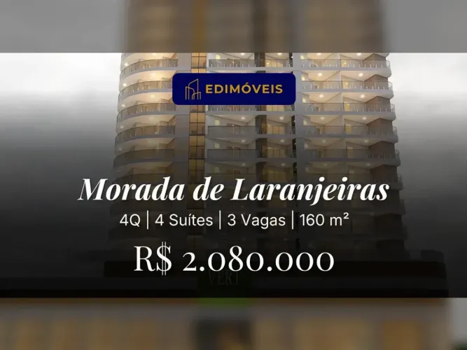 Apartamento 4 quartos em Morada de Laranjeiras, venha conhecer essa exclusividade!