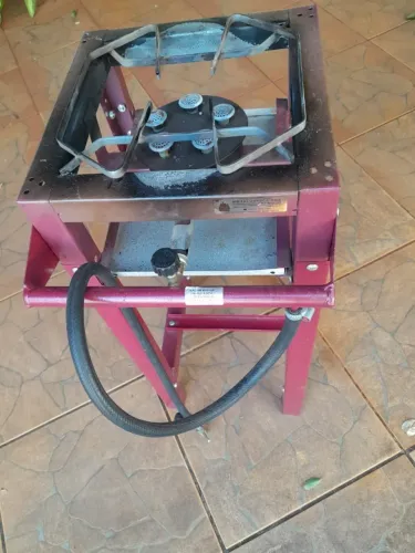 Fogão Industrial 1 Boca Alta Pressão ROA - Com Mangueira e Registro