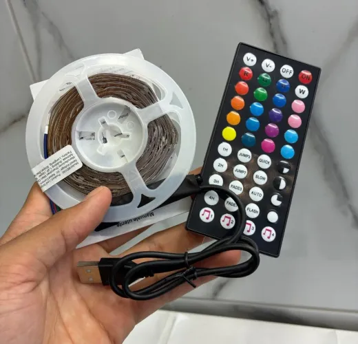 Fita de led RGB com controle remoto NOVO
