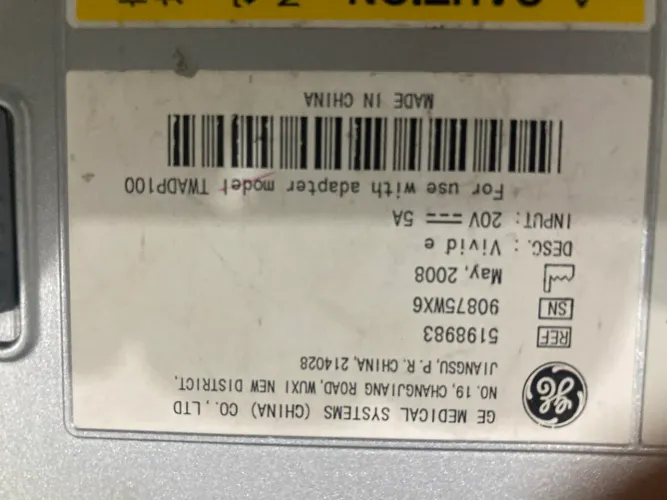 Ecodopplercardiograma VIVID E GE