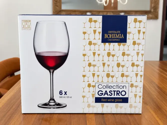 Jogo 6 Taças Crystalite Bohemia Gastro 580ml - Cristal