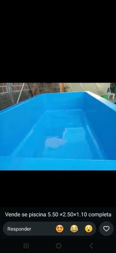Vendo essa piscina completa com motor