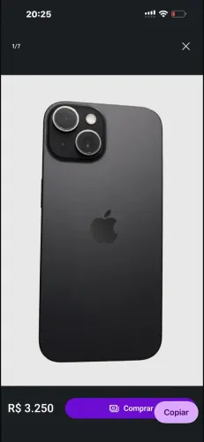 iPhone 15 Plus bateria 86% sem marcas de uso