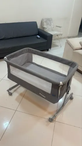 Berço Moisés Sleep 3 Em 1 Co-bed Cinza - Kababy 