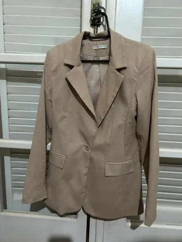 Blazer feminino trendy linho 38 novo