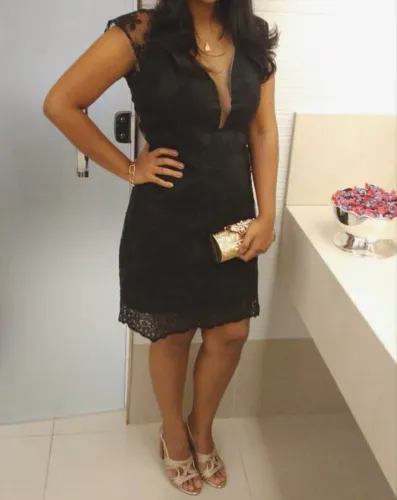 Vestido rendado