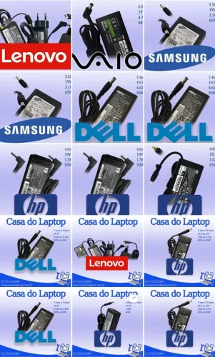 Carregador para notebook novos com garantia 