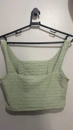 cropped laise verde menta m