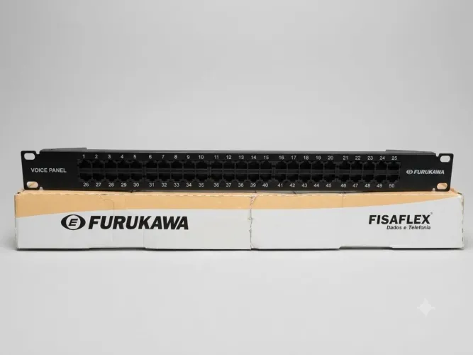 Patch Panel Furukawa FISAFLEX Voice Panel 50 Portas CAT.3