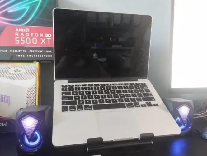 MACBOOK A1508 2015, 8GB, SSD 128GB - MAC OS SEQUOIA (VERSÃO 15.1) - TROCO POR BIZ COM DOC