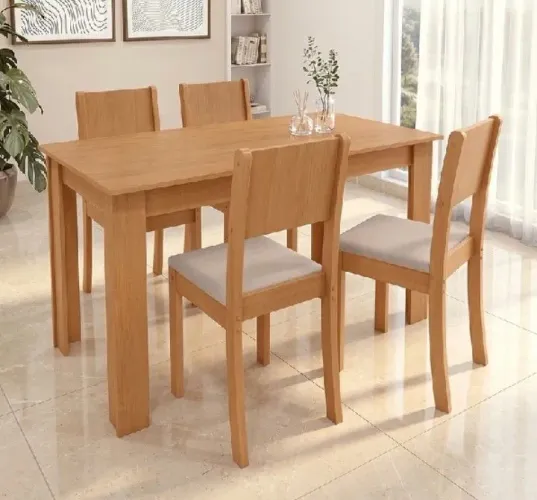 Mesa de jantar 4 cadeiras