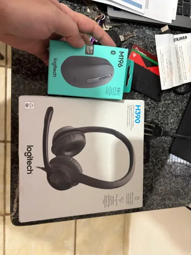 Fone + mouse sem fio