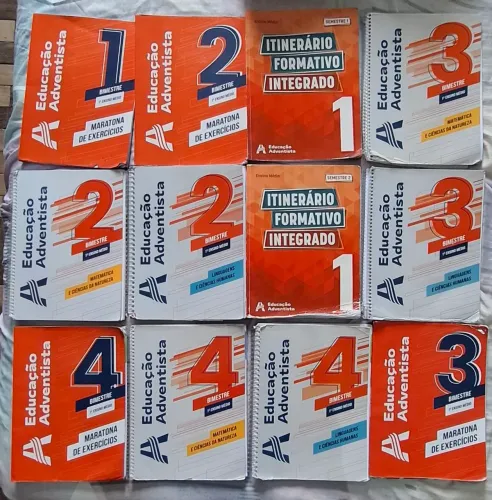 Livros de estudos 1º ensino médio - colégio adventista