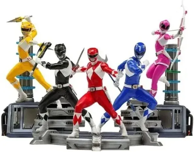 Set Power rangers iron studios 