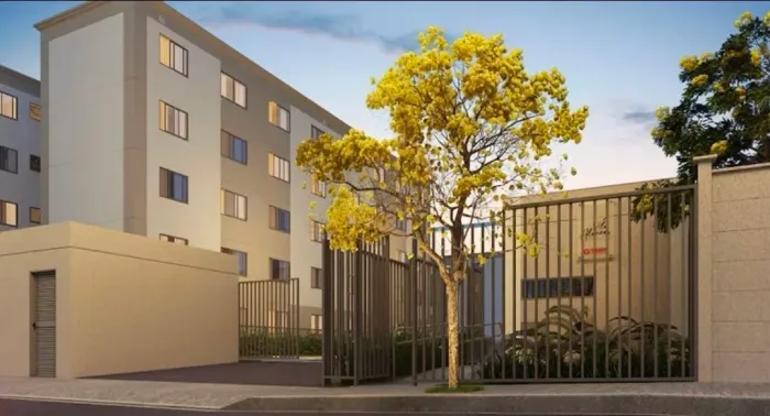 Apartamento mobiliado sendo 2 quarto, sala, cozinha americana