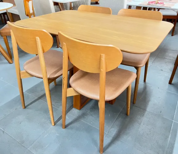 Mesa completa madeira 